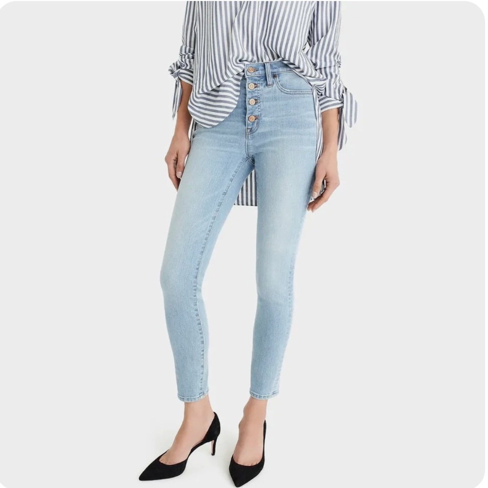 J. Crew High rise toothpick Jean